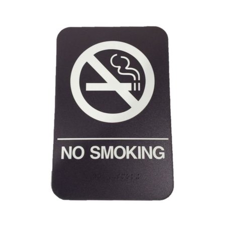 DON-JO No Smoking ADA Brown Sign HS906022